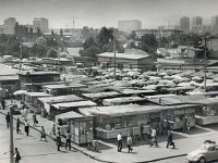 Trešnjevačka tržnica, Trg Oktobarske revolucije (današnji Trešnjevački trg), oko 1975. gpdine